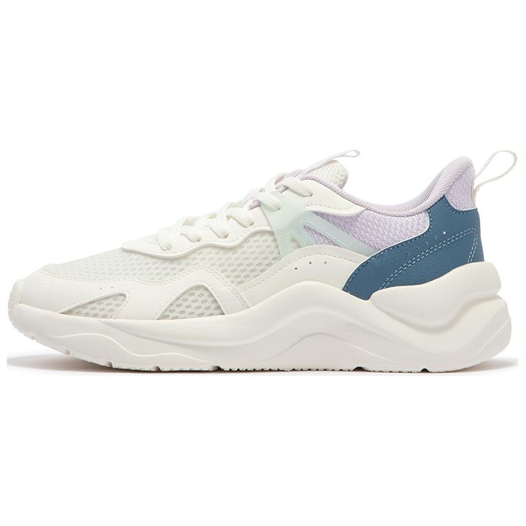 361° Cushioning Slip Resistant Low Top Running Shoes Women's White Purple
