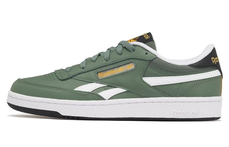 Reebok Club C Cushioning Wear-Resistant Low-Top Skateboard Shoes Unisex Green White