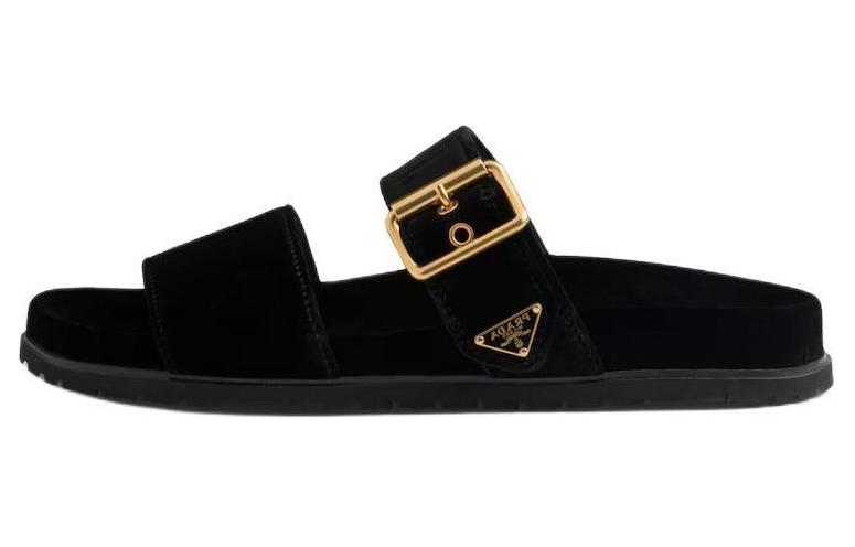 PRADA Slide Slippers Women's Black