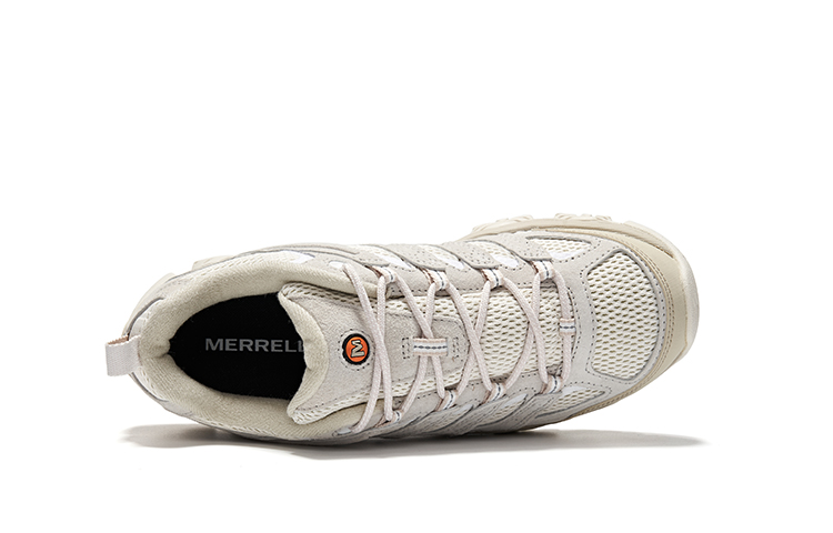 MERRELL MOAB 3 Slip Resistant, Abrasion Resistant, Breathable Low Top Outdoor Shoes Men's Ecru
