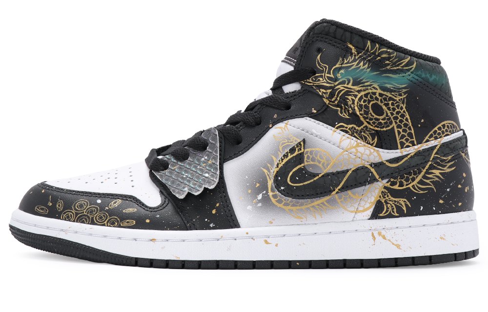 JORDAN Air JORDAN 1 Vintage Basketball Shoes Men High Top White