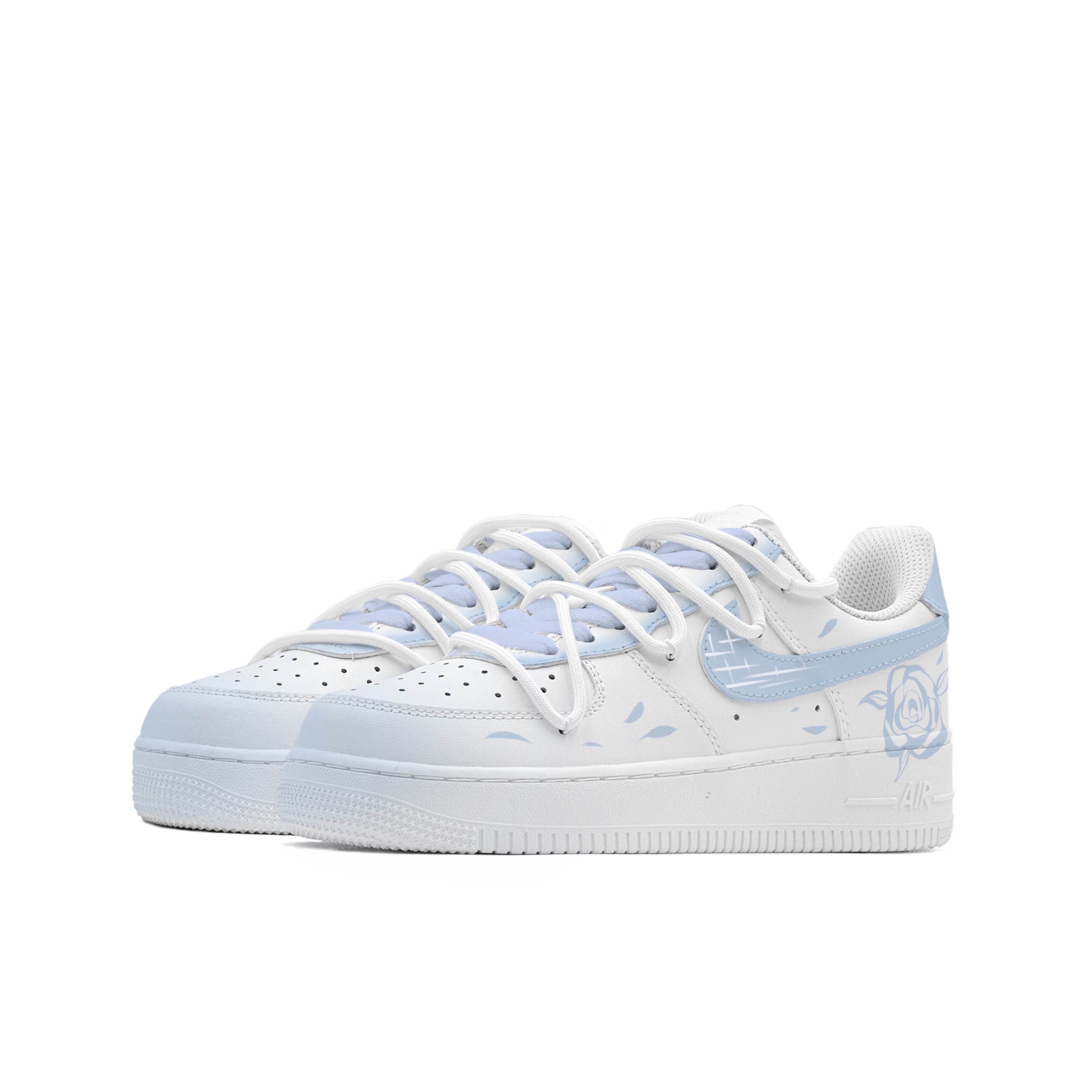 Nike Air Force 1 Ice City Rose Anti-Slip Wear-Resistant Low-Top Skateboard Shoes Women's Blue White купить в интернет-магазине Yoocart с быстрой доставкой по России.