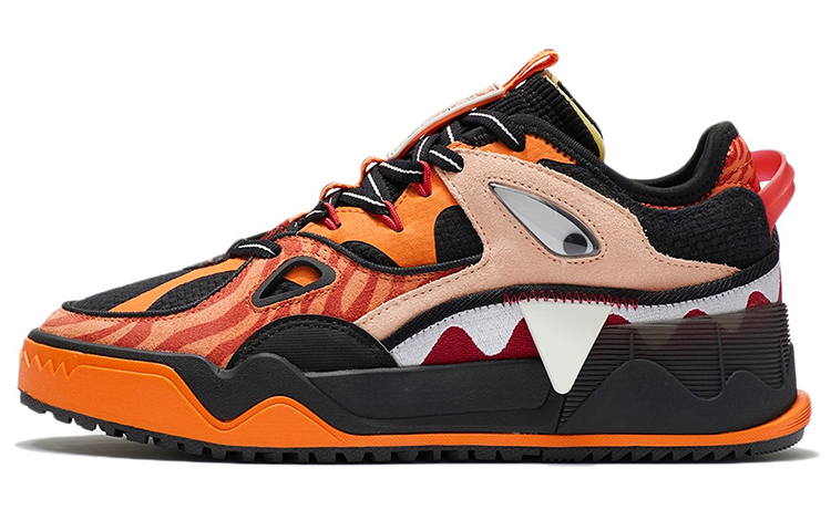 LiNing CF Twinkle Star Low-Top Skateboard Shoes Women's Black Orange