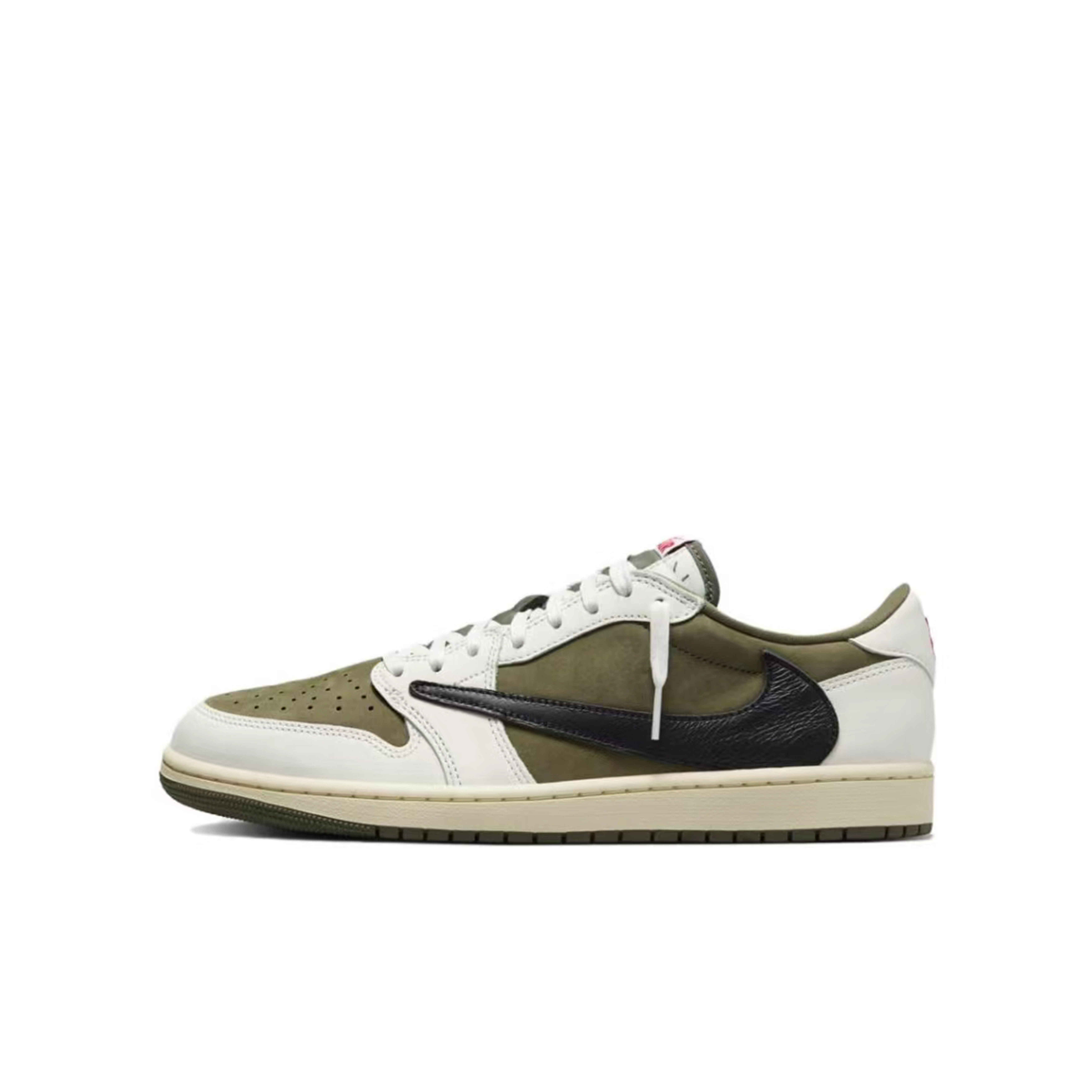 Travis Scott X Jordan Air Jordan 1 Vintage Basketball Shoes Unisex Low top Beige/Green купить в интернет-магазине Yoocart с быстрой доставкой по России.