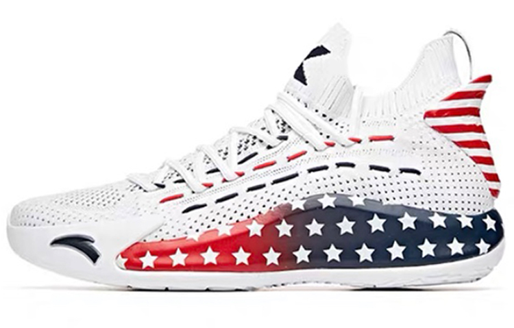 Anta KT5 Low Cushioning Anti-Slip And Wear-Resistant Low-Top Basketball Shoes Men's White Red Blue