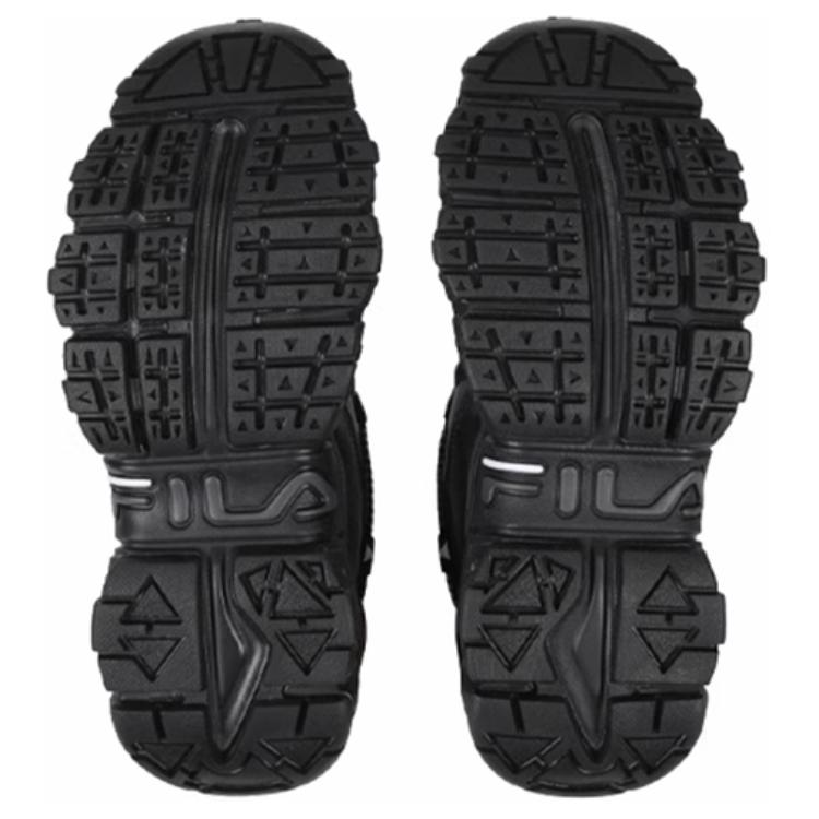 FILA Fluid Low Top Casual Shoes Unisex Black 25th Edition