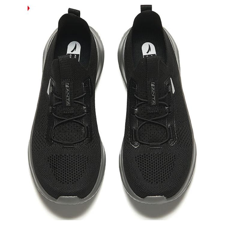 Anta Cushioned Slip-Resistant Low-Top Running Shoes Men's Basic Black купить в интернет-магазине Yoocart с быстрой доставкой по России.