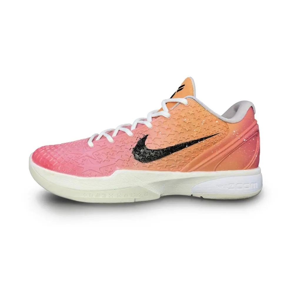 Nike Zoom Kobe 6 Low Top Basketball Shoes Men's Pink Orange