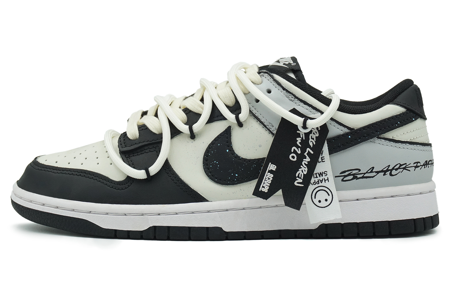 Nike Dunk Low-Top Skateboard Shoes GS Black