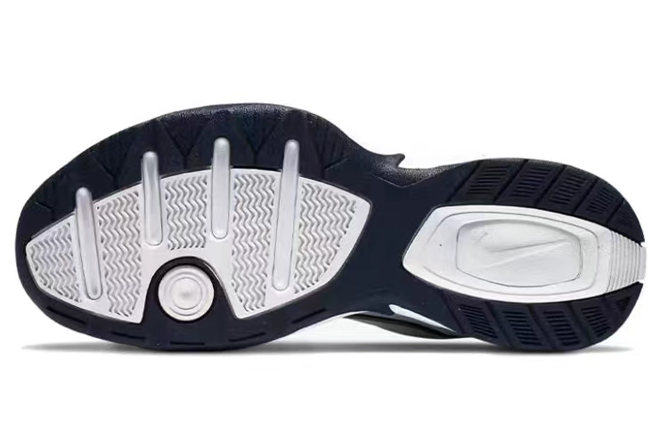 Nike Air Monarch 4 Anti Slip Wear Resistant Low Top Chunky Sneakers Unisex Blue White купить в интернет-магазине Yoocart с быстрой доставкой по России.
