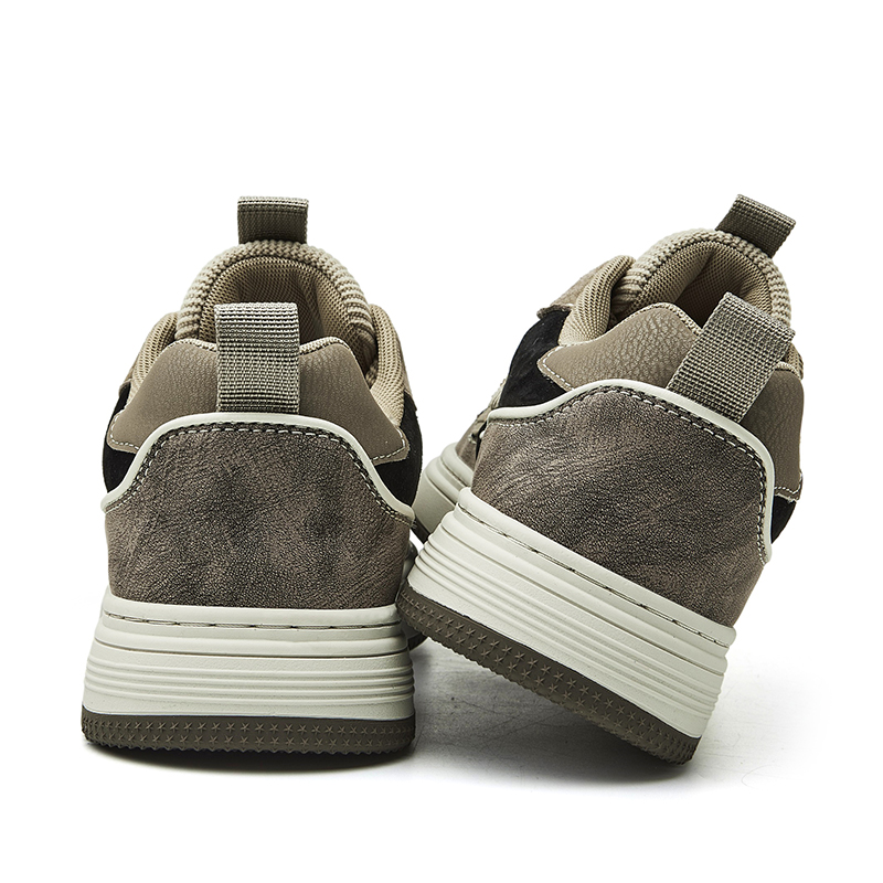JEEP SPIRIT Street Casual Trendy Low Top Skateboard Shoes Men's Khaki