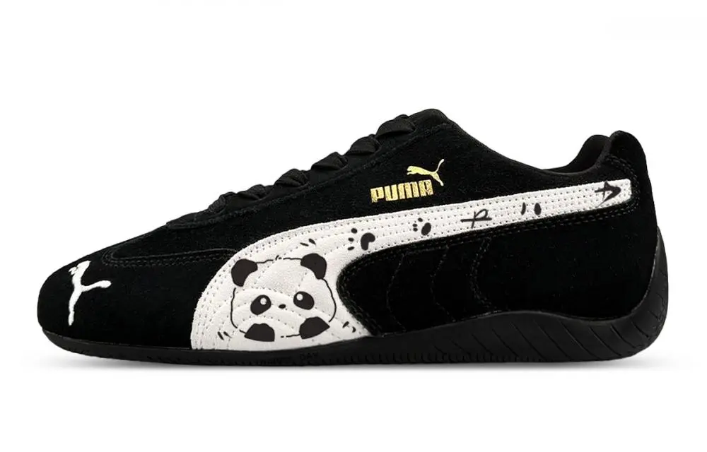 PUMA Speedcat Collection Low Top Casual Shoes Unisex Black White