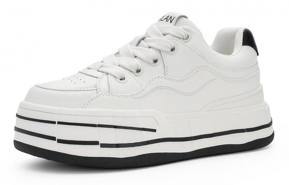 EBLAN Low-Top Casual Shoes Women's Beige Black купить в интернет-магазине Yoocart с быстрой доставкой по России.