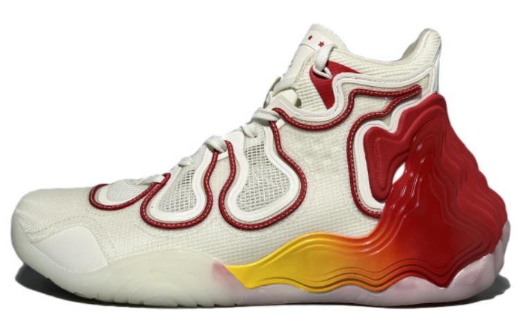 ANTA Star Mountain Basketball Shoes Men's Mid Top White/Red