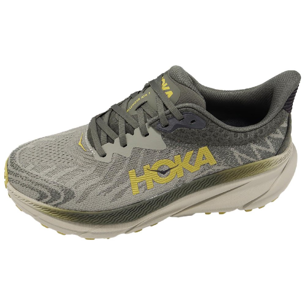 HOKA ONE ONE CHALLENGER 7 Anti-Slip Wear-Resistant Low-Top Casual Running Shoes Men's Olive Green