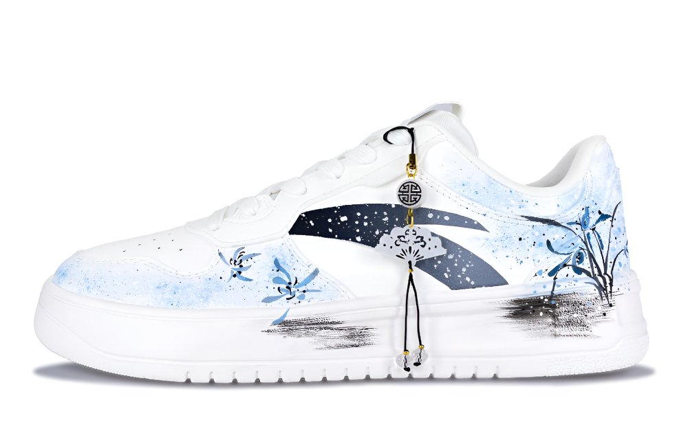 ANTA Relaxed Skateboard Shoes Men's Low top White/Blue