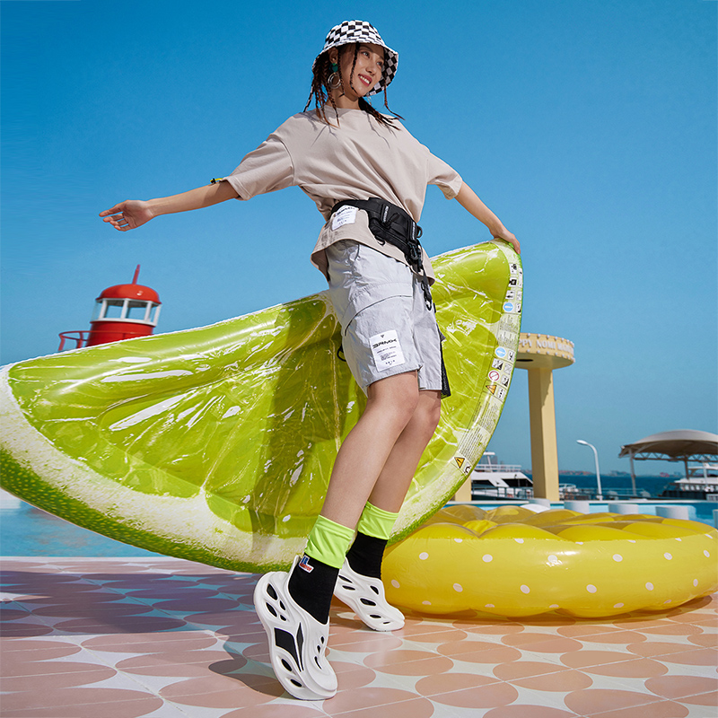 361° Yuyu Whale Sports Sandals Women's White Black