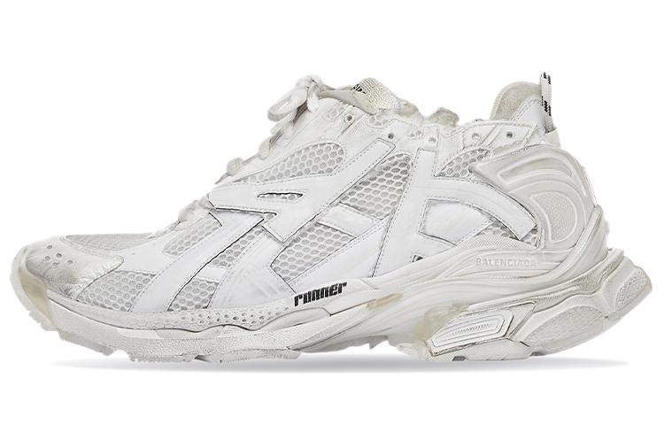 Balenciaga Runner Sneakers 'White Mesh And Nylon'