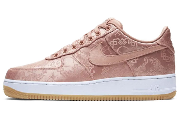 Nike X CLOT Air Force 1 PRM "Rose Gold Silk" Sneakers