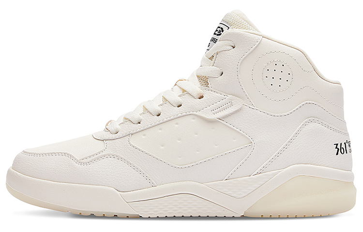 361° Winter Syndrome Warm Anti-Slip And Wear-Resistant High-Top Winter Padded Skateboard Shoes Men's Feather White