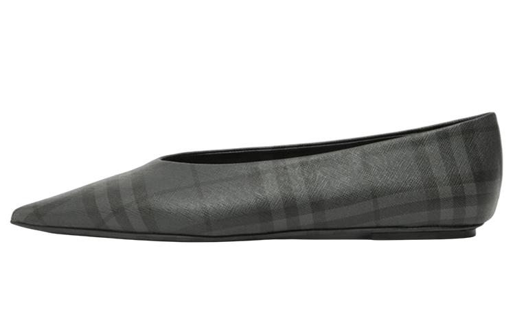 Burberry Madelina Ballet Flat Gray Check Women's