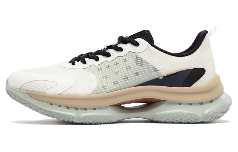 361° Breathable Low-Top Running Shoes Men's White Light Green
