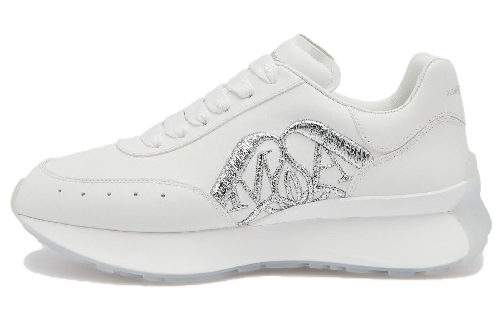 Alexander McQueen Sprint Runner 'White Silver' Women's
