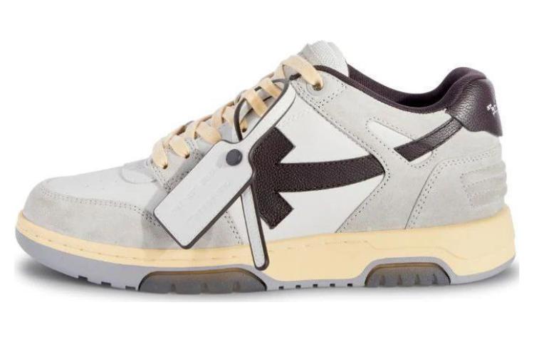 OFF WHITE Out Of Office Ooo Low Tops Light Grey Anthracite