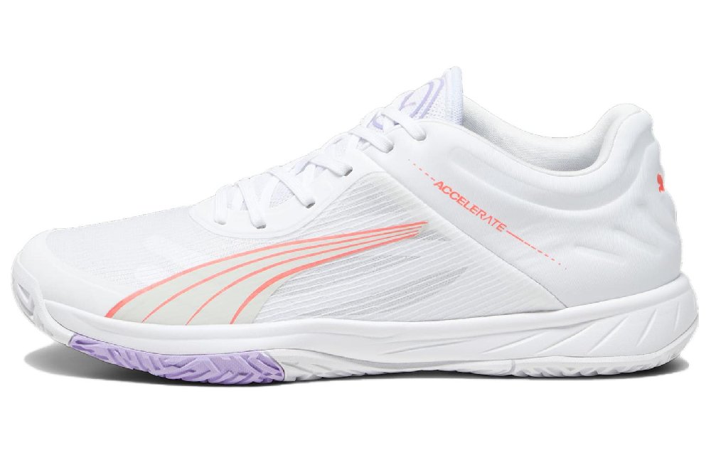 Puma Women's Accelerate Turbo Court 'White Fire Orchid Violet'