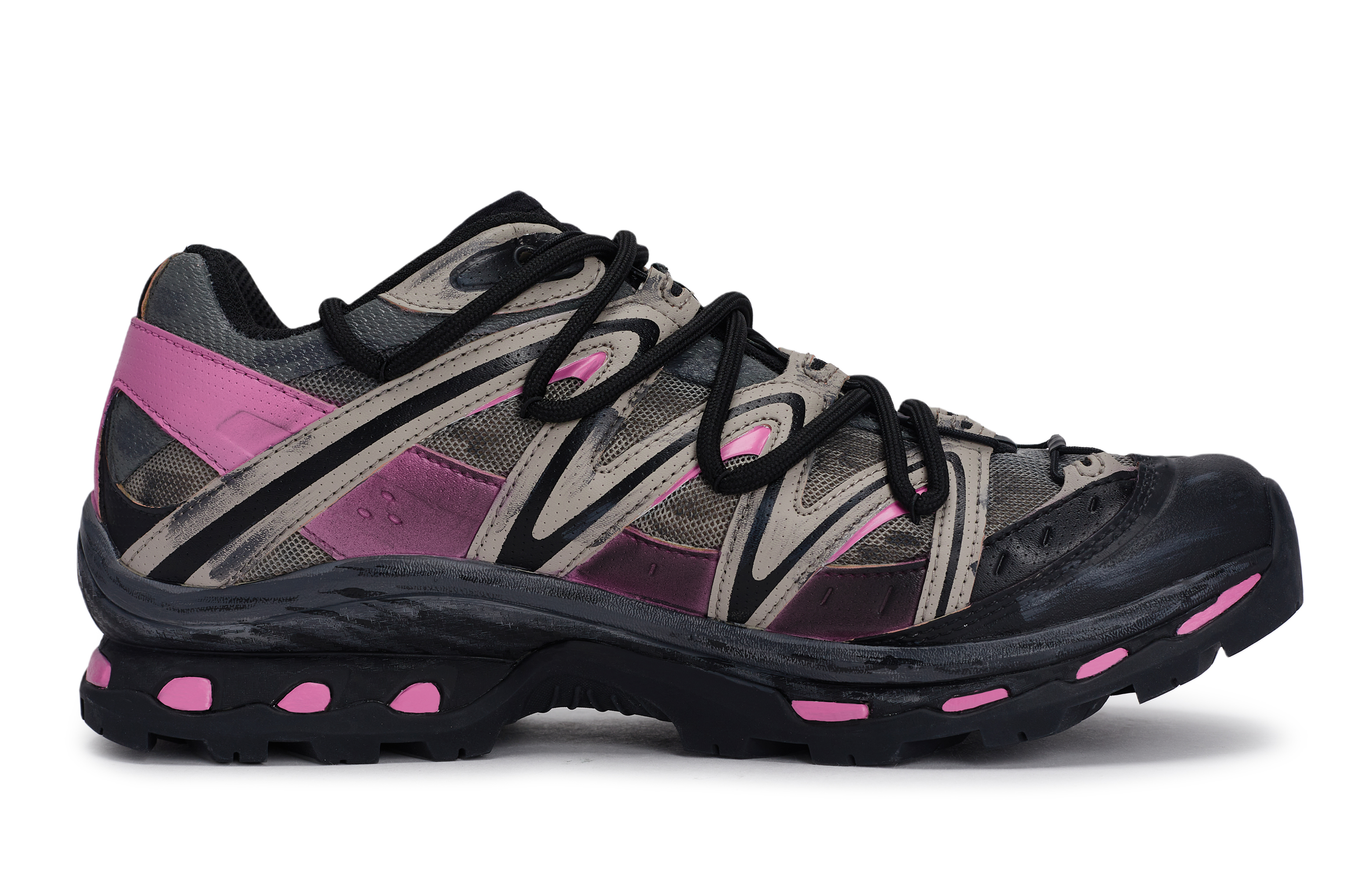 SALOMON XT Quest Outdoor Shoes Unisex Low top Khaki/Black/Gray/Pink купить в интернет-магазине Yoocart с быстрой доставкой по России.