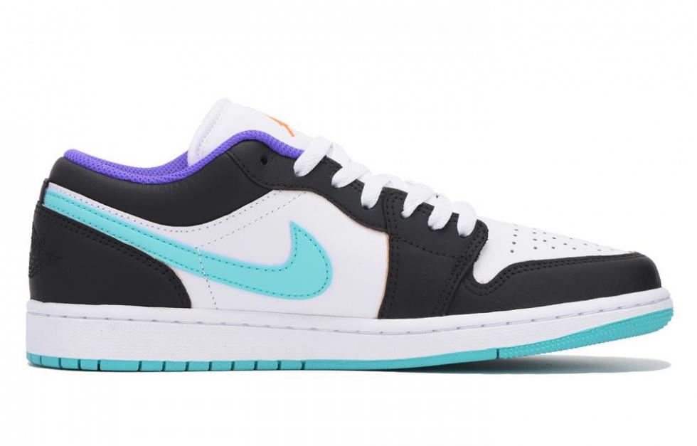 Jordan Air Jordan 1 Slip-Resistant Coverage Low-Top Vintage Basketball Shoes Men's Blue Black купить в интернет-магазине Yoocart с быстрой доставкой по России.