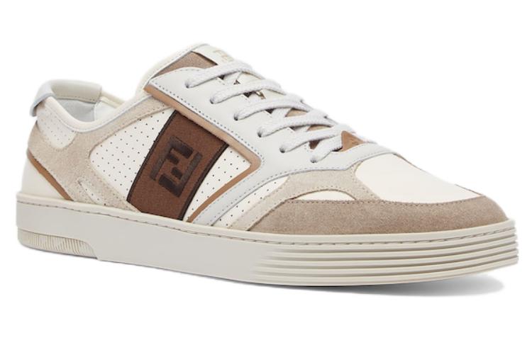 FENDI Ff Logo Embroidered Low-Top Sneakers