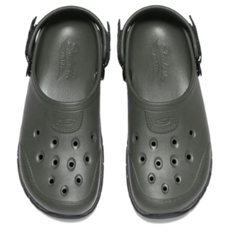 Skechers Hippo Bubbles Shoes Clogs Men's Olive Green купить в интернет-магазине Yoocart с быстрой доставкой по России.