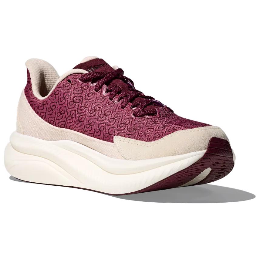 REFORMATION x HOKA ONE ONE MACH 6 Anti-Slip Wear-Resistant Low-Top Casual Shoes Women's Beige Red