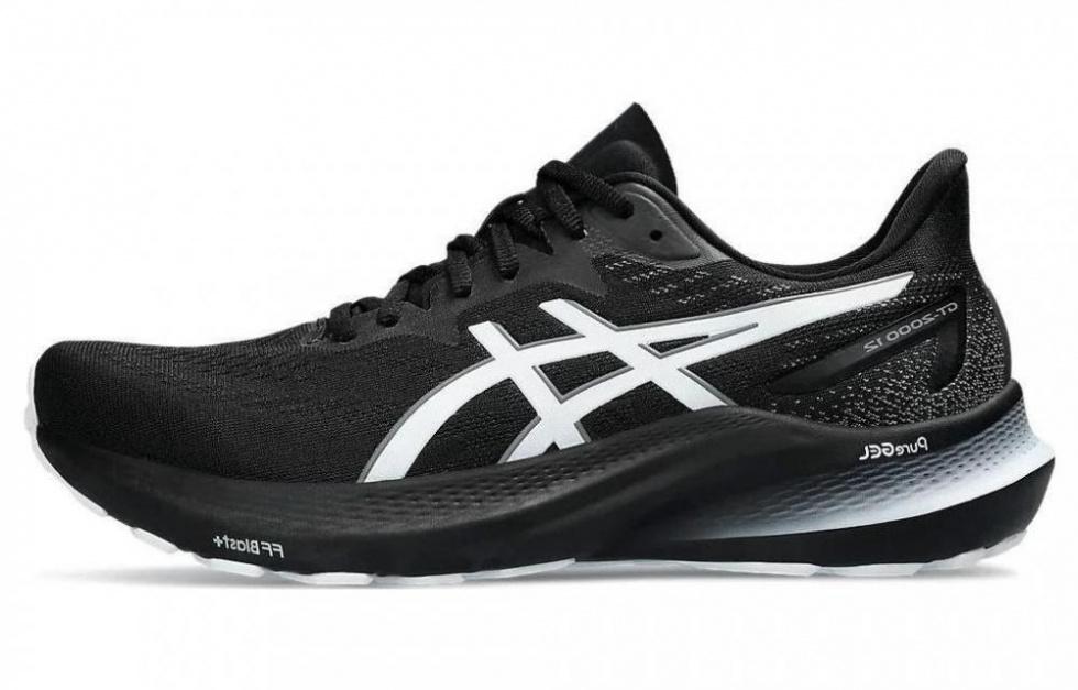 Asics GT 2000 12 Беговые кроссовки Низкие Мужские Черно-Белые
