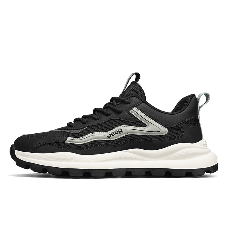 Jeep Casual Shoes Men Low Top Black