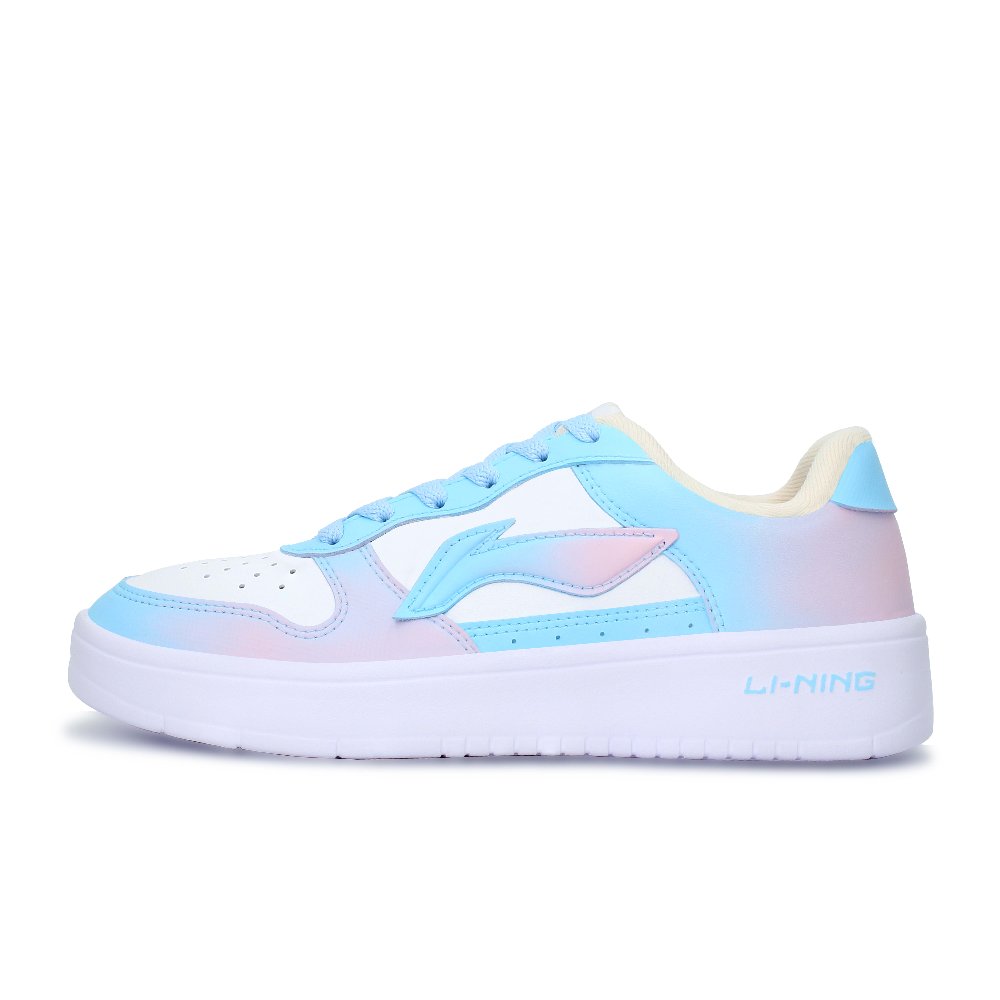 LINING Pontoon Boats Skateboard Shoes Women's Low-Top White/Blue/Pink