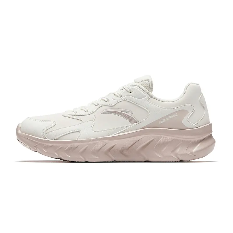 Anta Abrasion Resistant Shock Absorbers Low top Casual Running Shoes Women's White