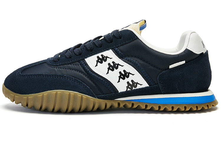 Kappa Cushioning Breathable Low-Top Training Running Shoes Unisex Black Blue