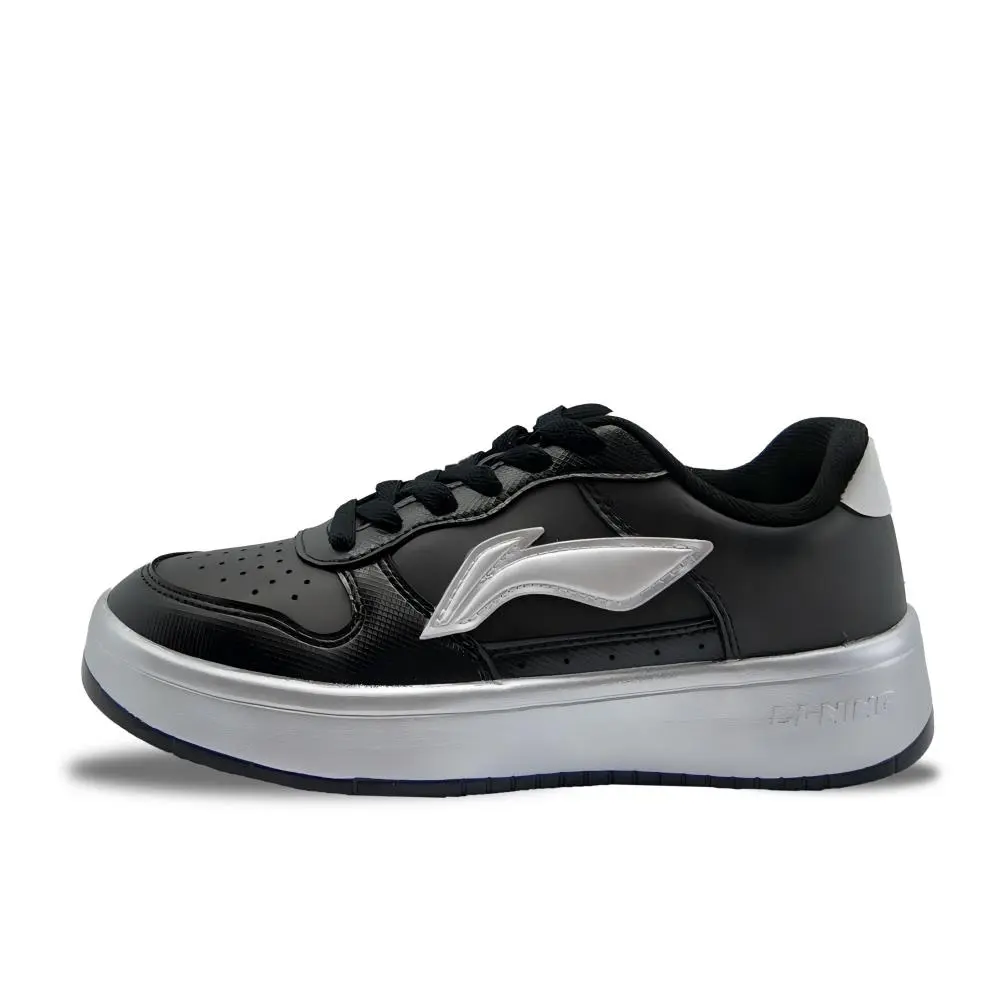 LiNing Pontoon Boats Coverage Slip Resistant Low top Skateboard Shoes Men's Black