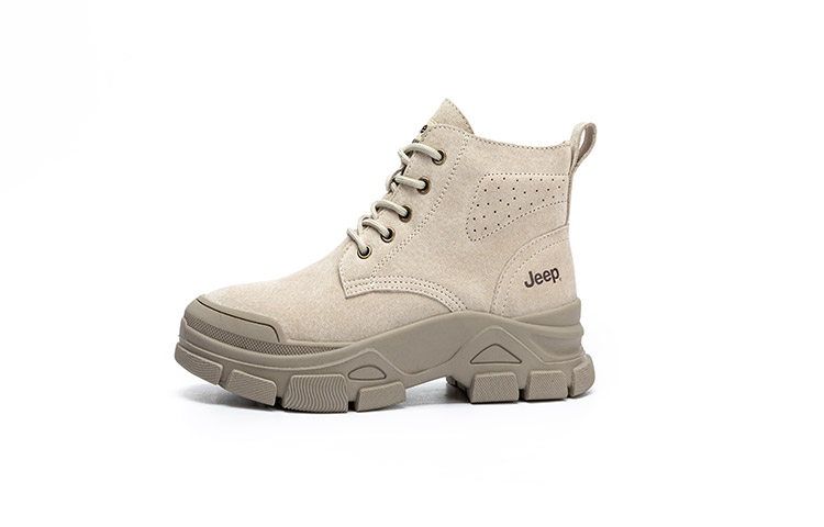 Jeep Outdoor Boots Women's Light Gray Fleece Lined