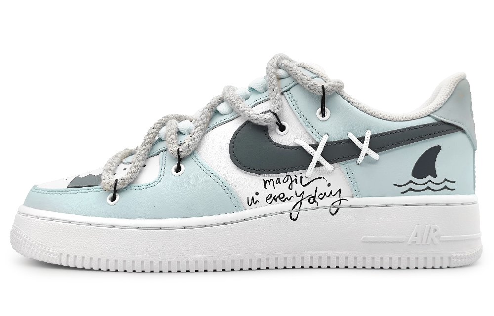 Nike Air Force 1 07 Coverage Warm Low-Top Skateboard Shoes Men's Blue