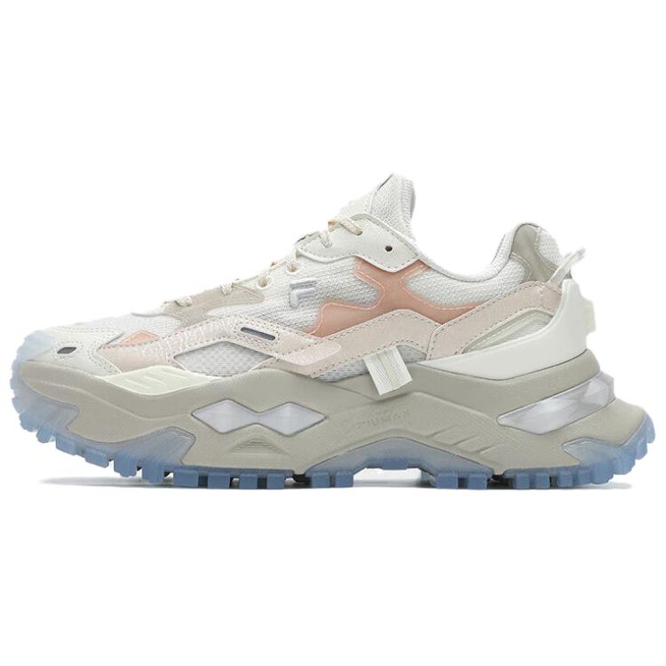 FILA FUSION BIANCO Low Top Running Shoes Women's White Pink