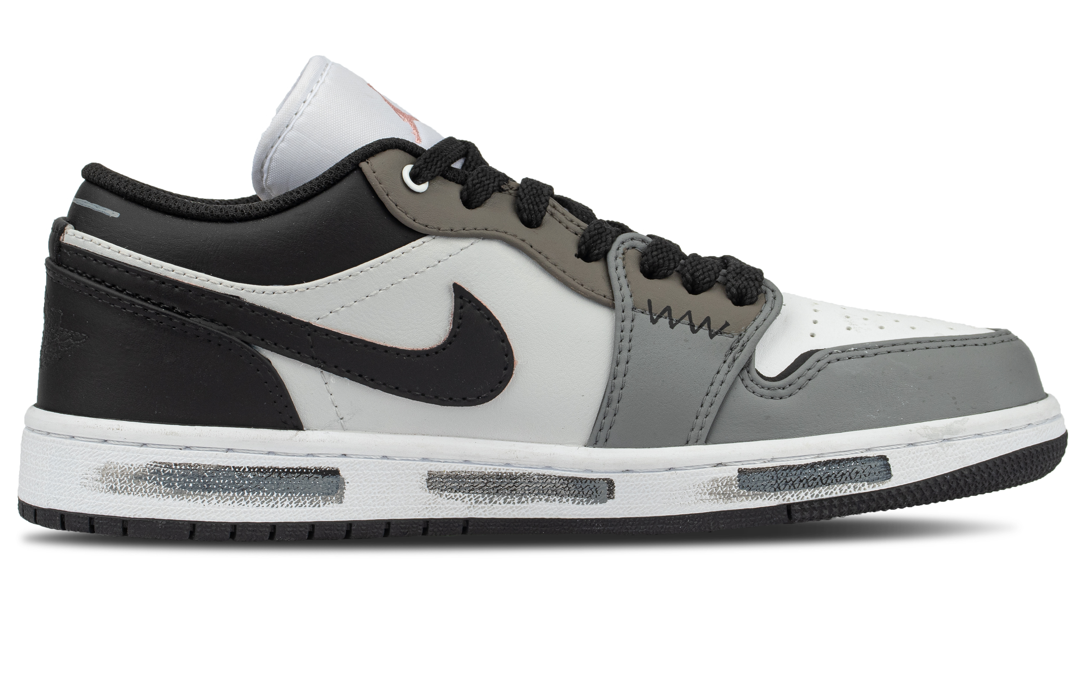 Jordan Air Jordan 1 Cushioning And Breathable Low top Vintage Basketball Shoes Unisex