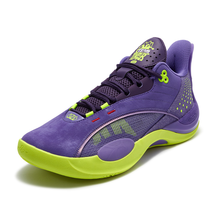 361° Cushioning Anti-Slip And Wear-Resistant Low-Top Basketball Shoes Men's Purple