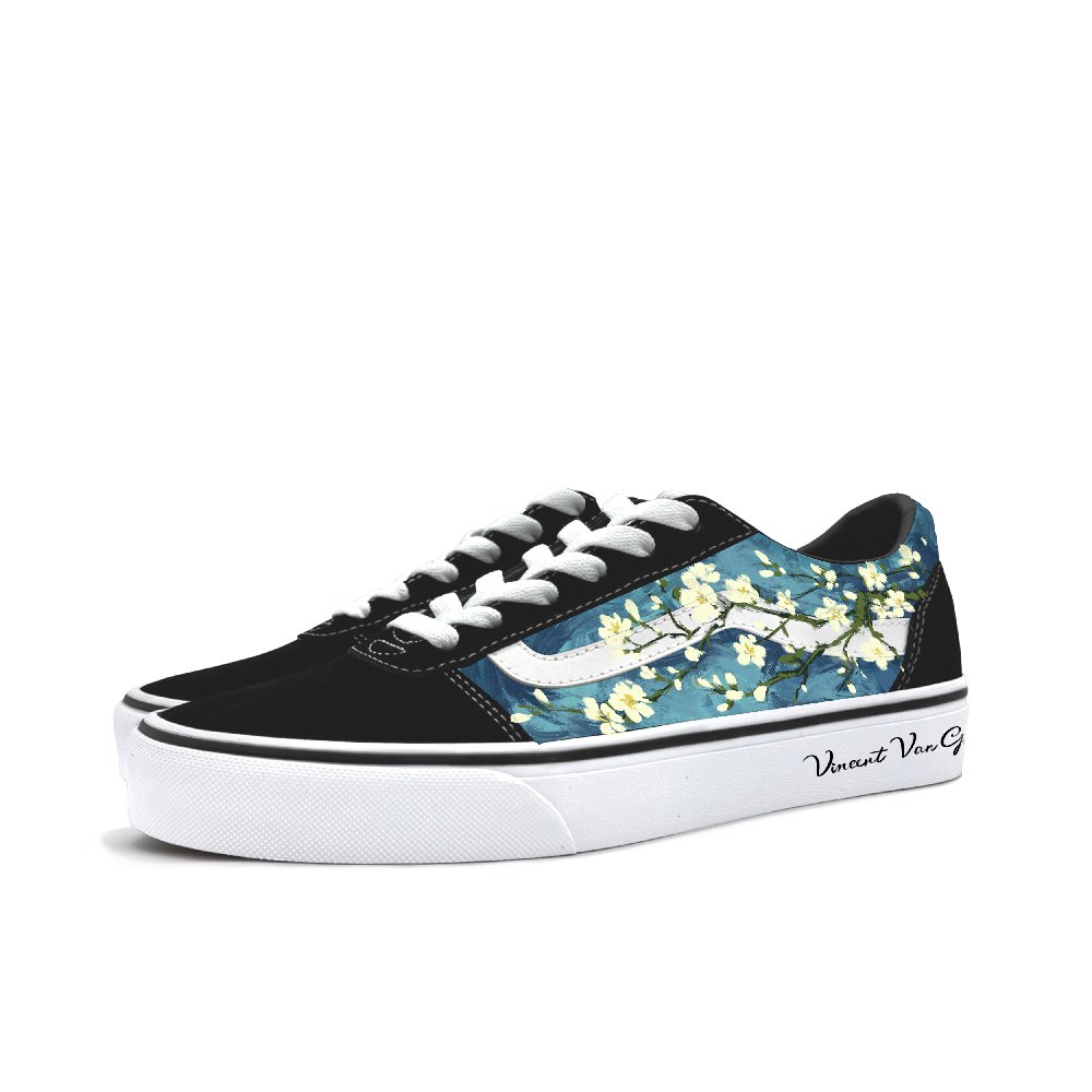 Vans Ward Abrasion Resistant Low Top Skateboard Shoes Women's Blue