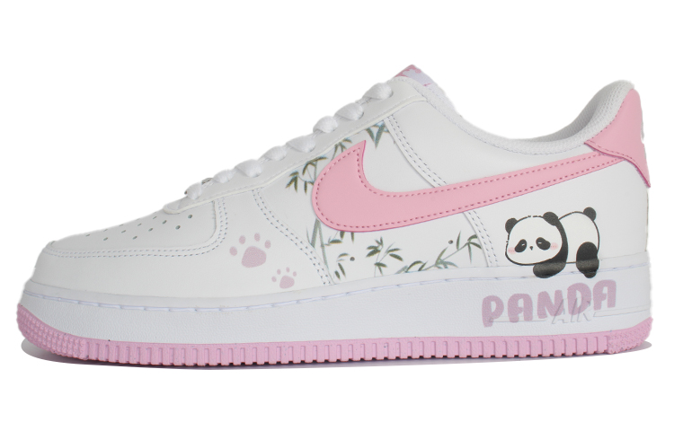 Nike Air Force 1 Anti-Slip Wear-Resistant Low-Top Skateboard Shoes Men's Pink White
