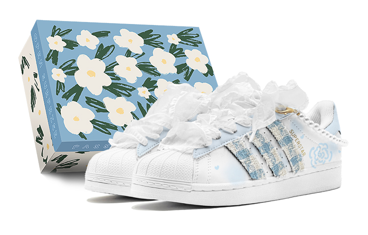 Adidas Originals Superstar Skateboard Shoes Unisex Low-Top White