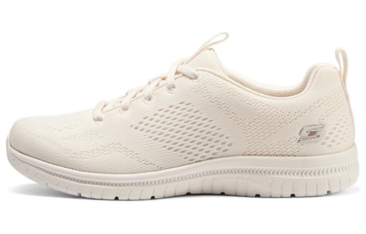 Skechers Abrasion Resistant Low Top Running Shoes Women's Ivory