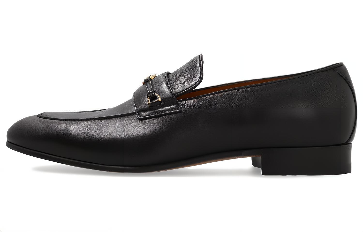 GUCCI Interlocking Men's Casual Shoes 2cm Men's Black